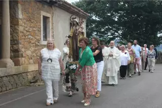 Bonielles, en Llanera, celebra su fiesta de El Carmen