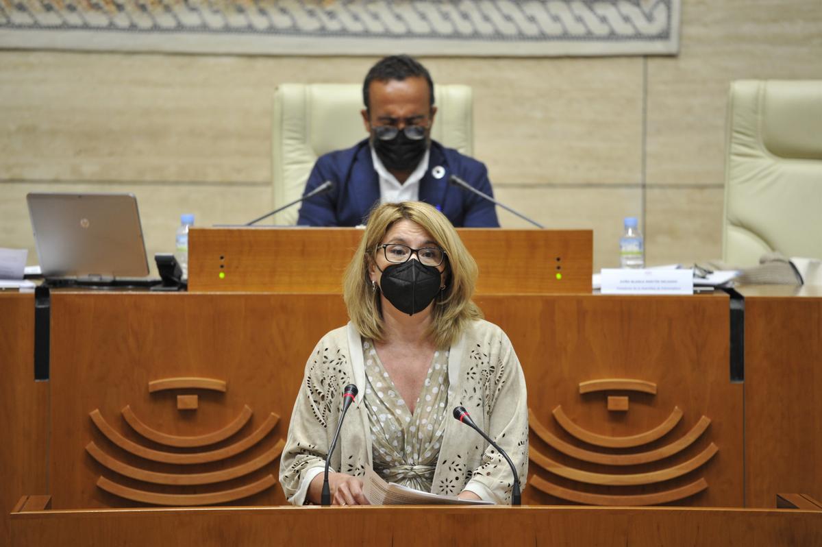 La diputada del PP en la Asamblea de Extremadura Cristina Teniente