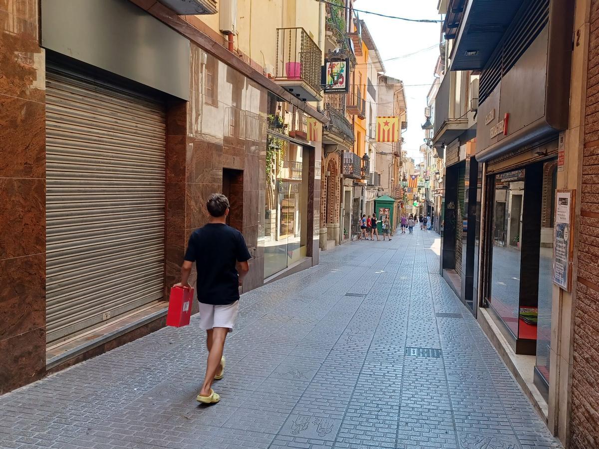L'eix del carrer Major, en una imatge d'arxiu