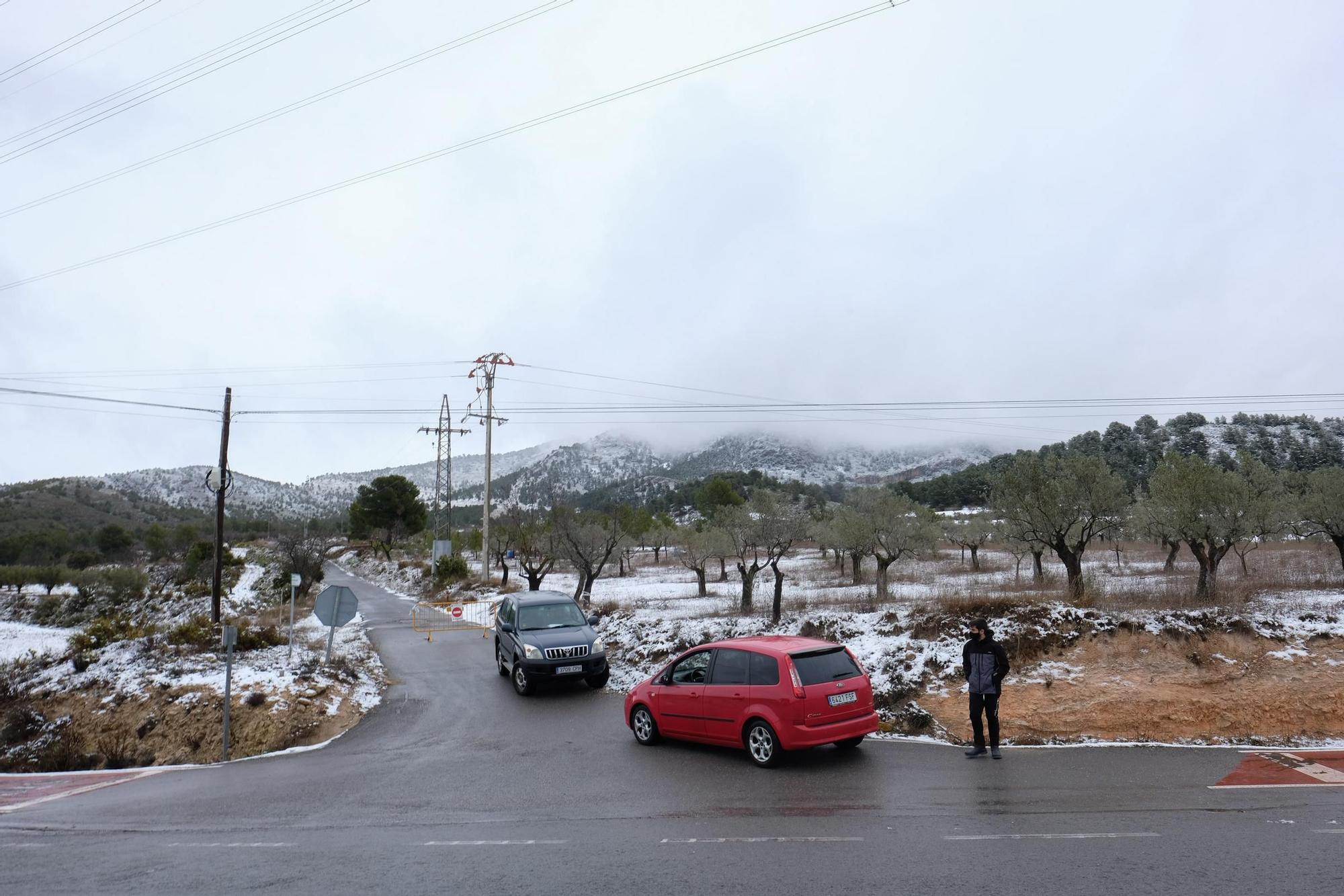 Nevada en el Alto Vinalopó