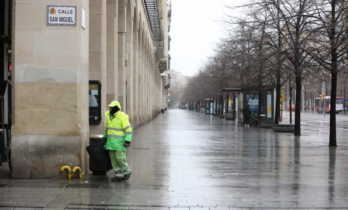 Zaragoza: primer día laboral de confinamiento