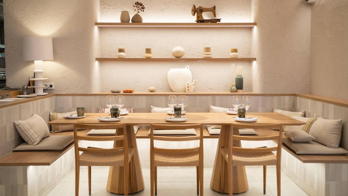 Uno de los rincones del restaurante Nuara.