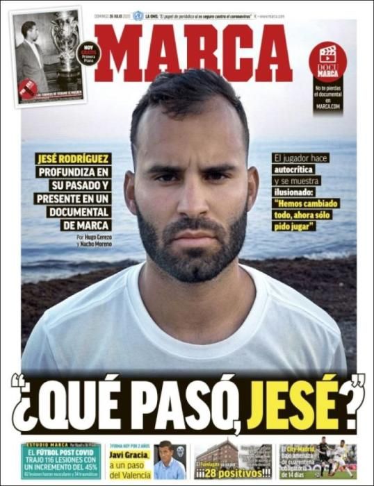 Portada MARCA domingo 26 julio 2020