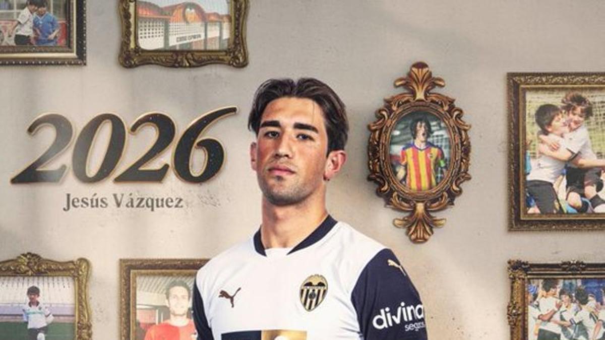 Jesús Vázquez renueva con el Valencia CF