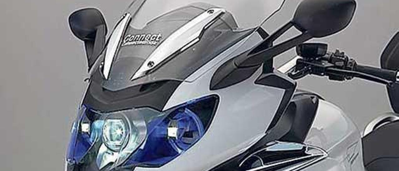 BMW Motorrad presentó la luz láser para motocicletas.