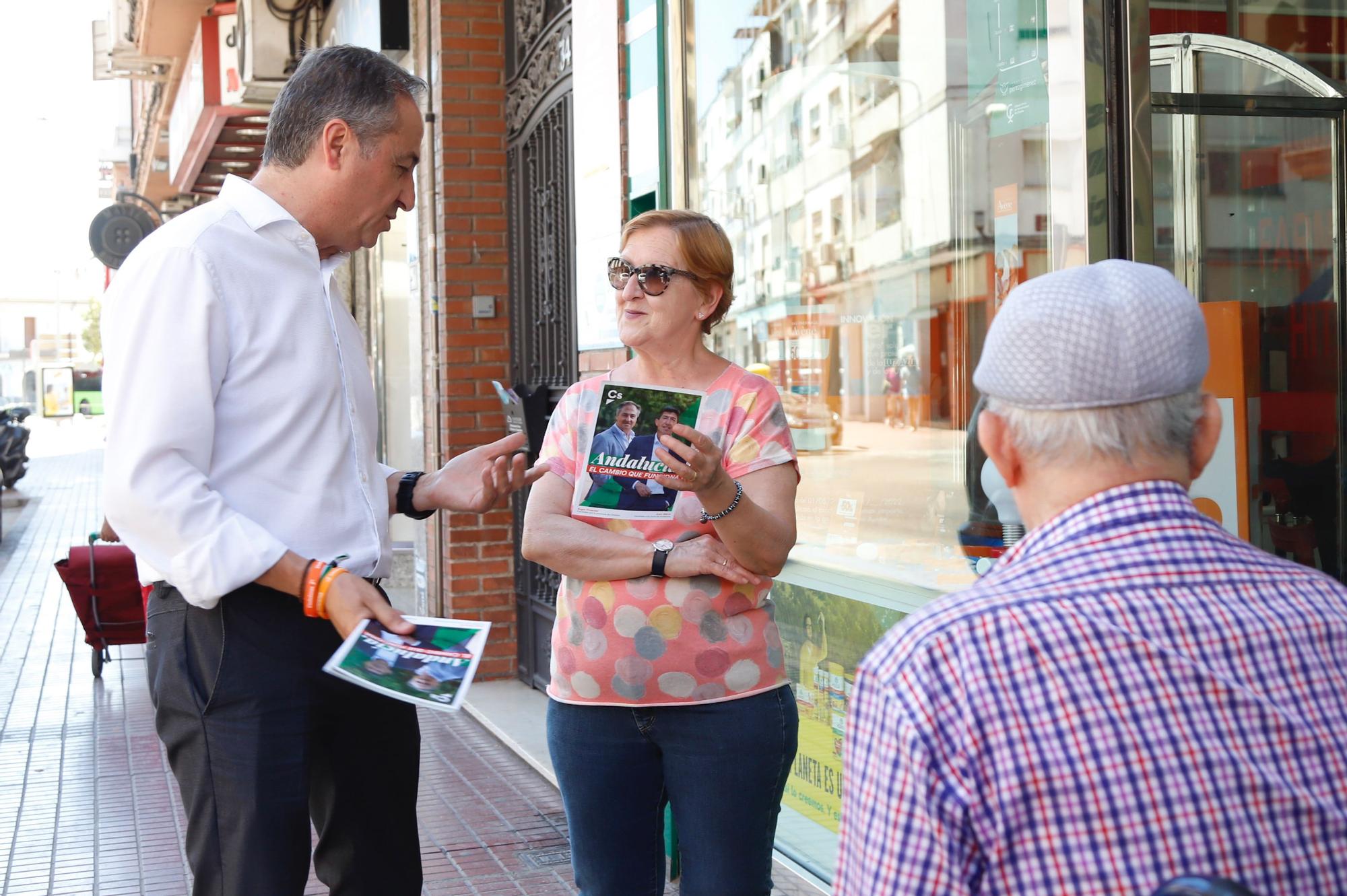 Jornada electoral de Ciudadanos visitando La Viñuela y ASAENEC