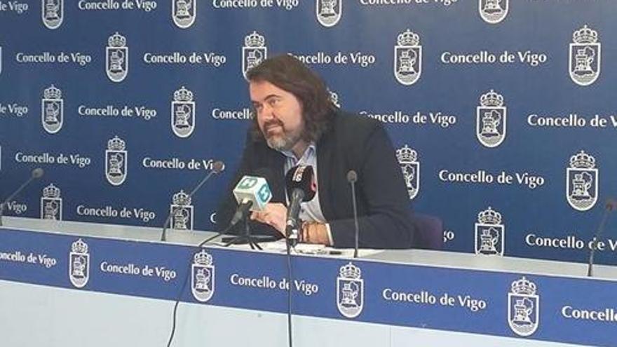 Rubén Pérez, esta mañana.