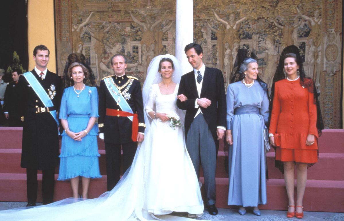 El vestido de novia de la infanta Elena