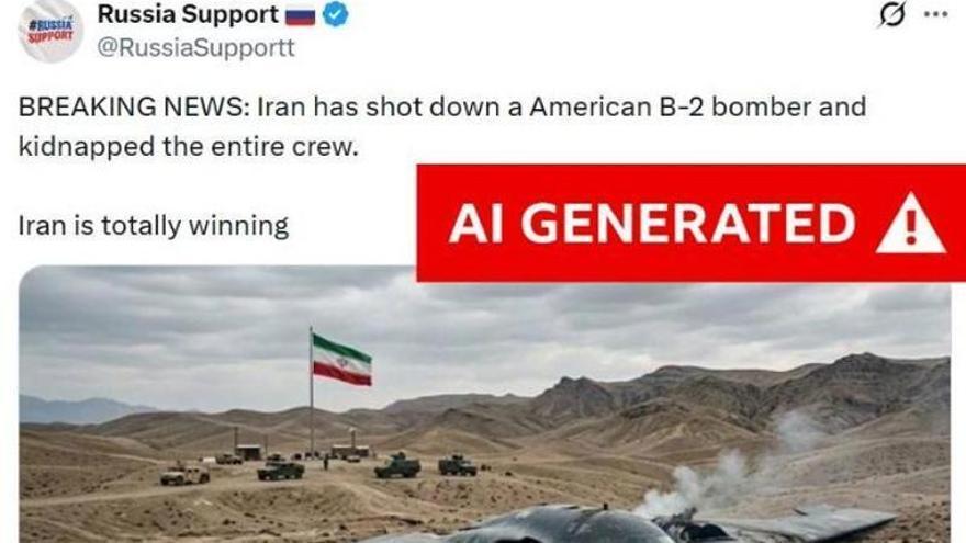 La IA dispara la desinformación sobre la guerra en Irán e invita a dudar de todo