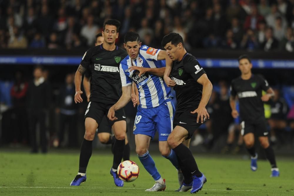 El Dépor remonta y le gana 4-2 al Málaga