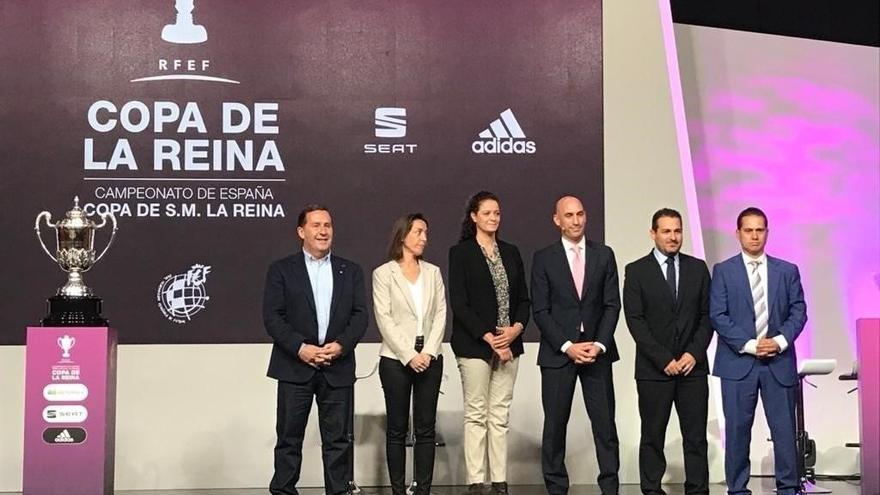 Anuncio de la sede de la final de la Copa de la Reina de Fútbol en Málaga.