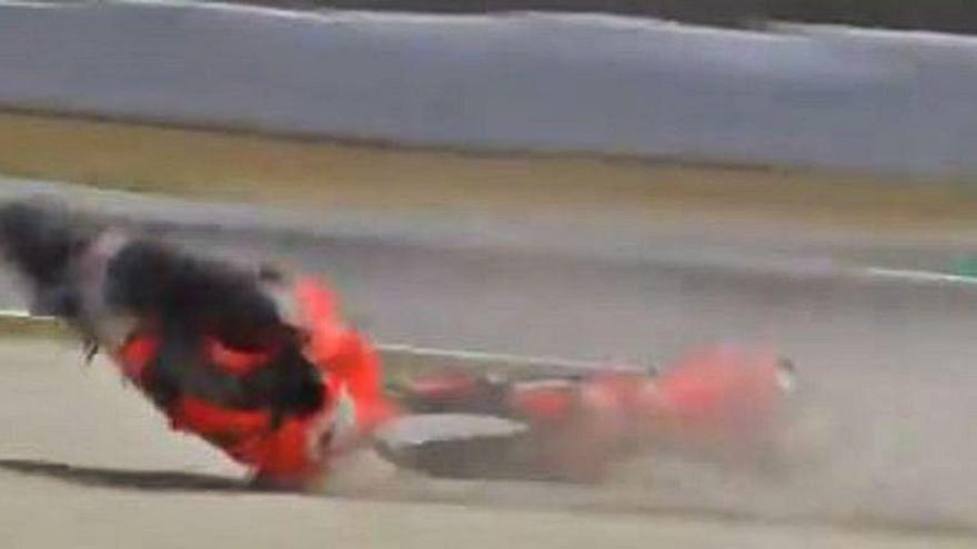 Vídeo: Tremendo susto de Iker Lecuona en Montmeló