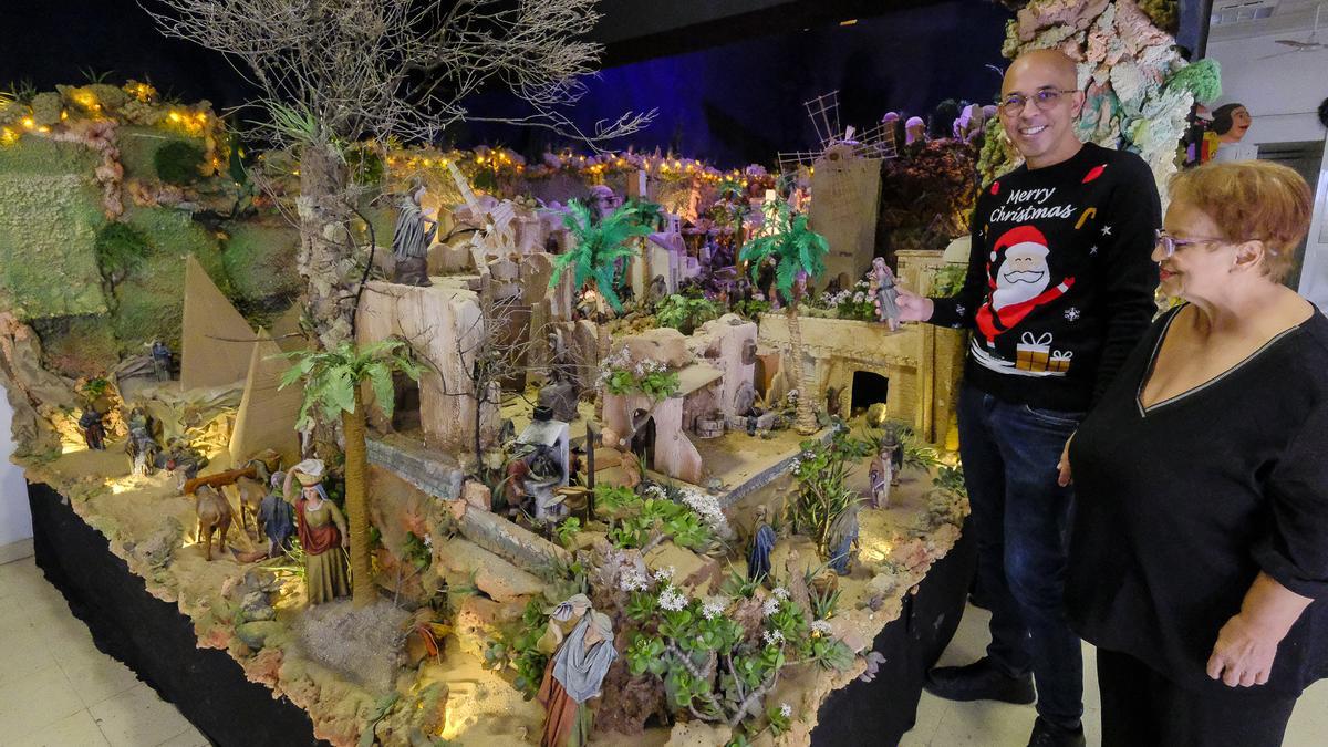 Belén de Guanarteme, en el local social de la plaza de El Pilar