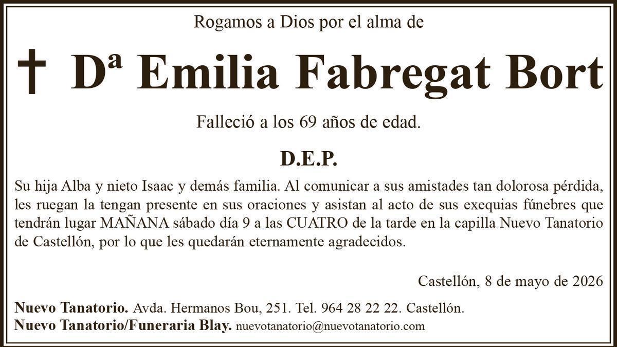 Dª Emilia Fabregat Bort