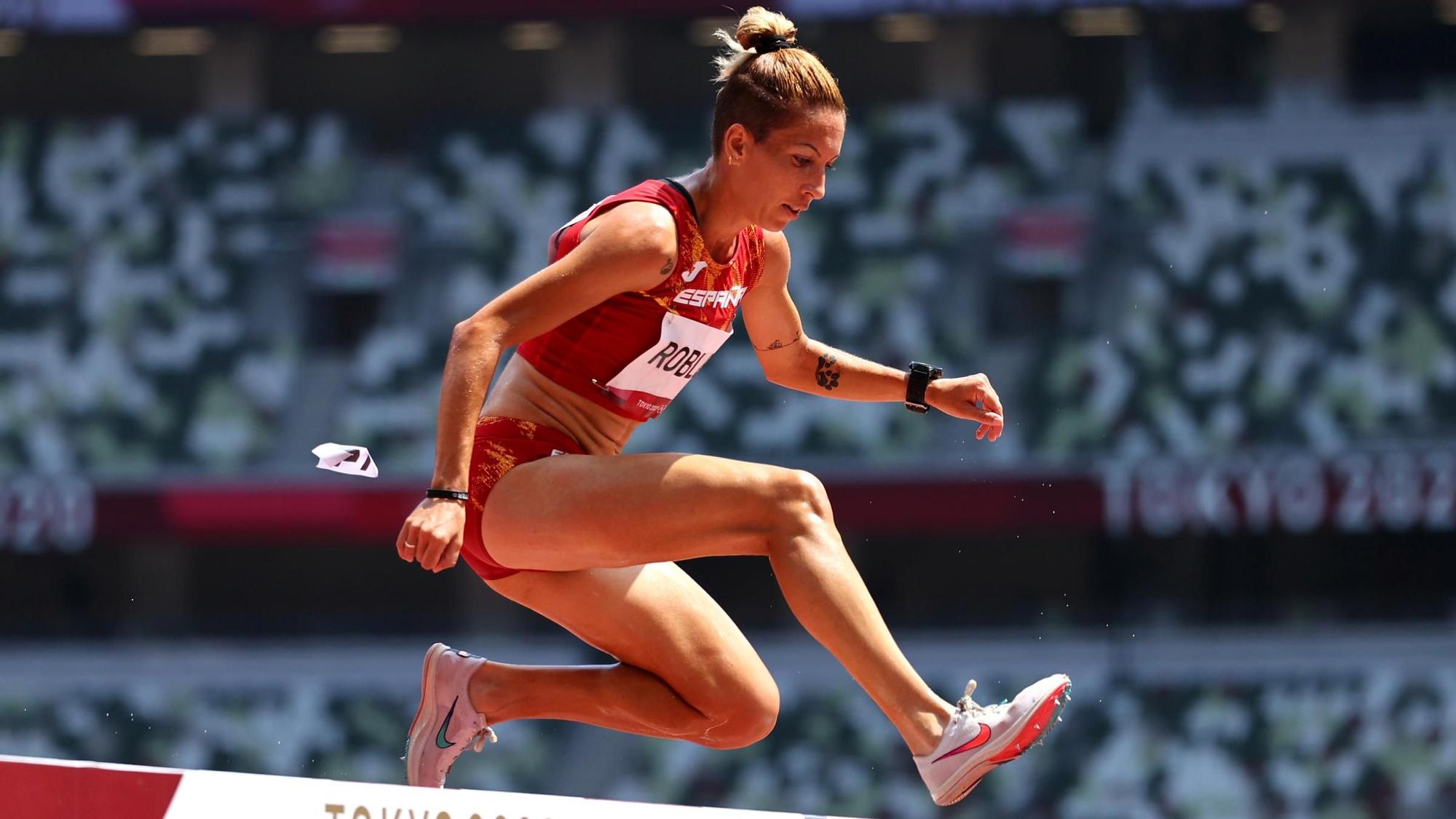 La atleta española, durante la primera ronda en Tokio