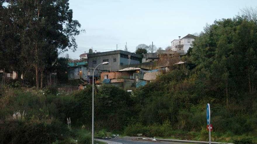 Vista del poblado chabolista de O Vao. // Gustavo Santos