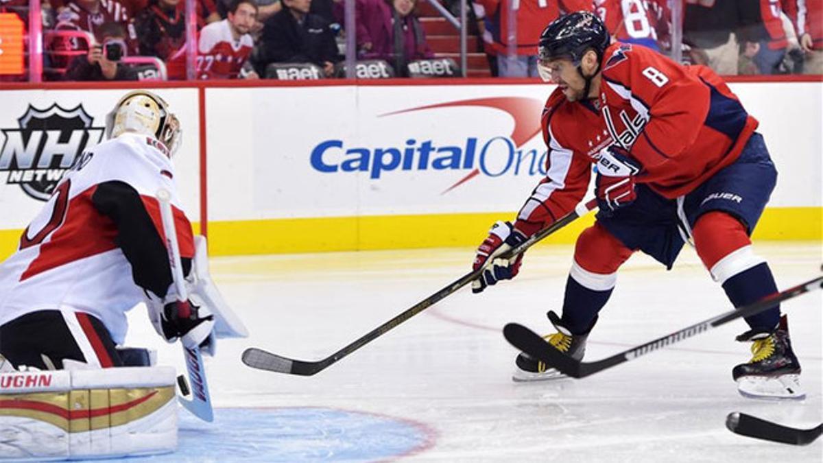 Ovechkin acabó con 501 goles ante los Ottawa Senators