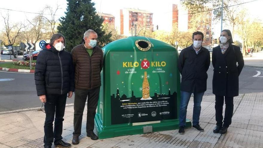 Un kilo de vidrio por un kilo de alimentos