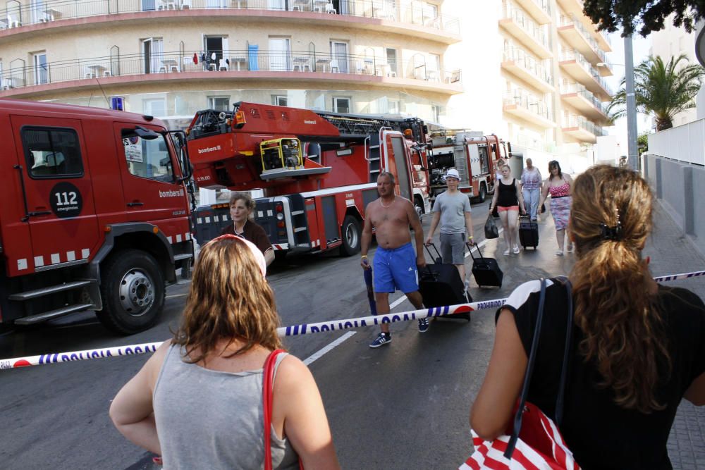 Incendi en un hotel de Lloret