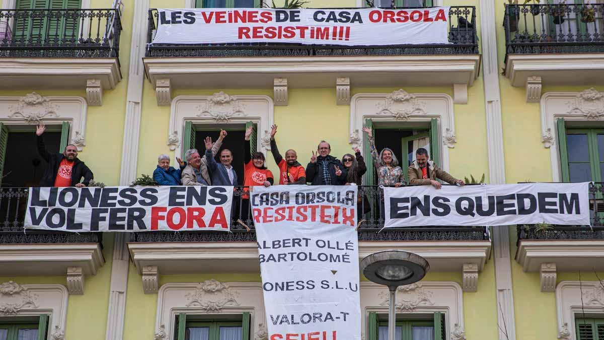 Suspès el desnonament del primer veí de la Casa Orsola de Barcelona