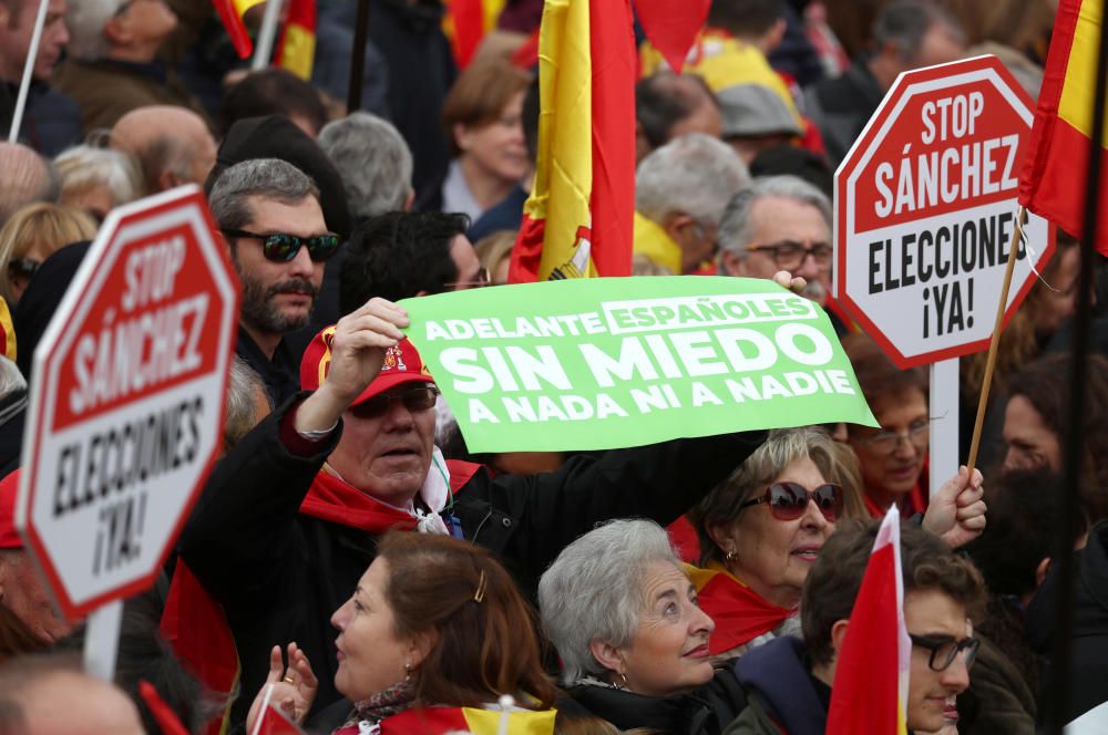 Las imágenes de la concentración en Madrid.