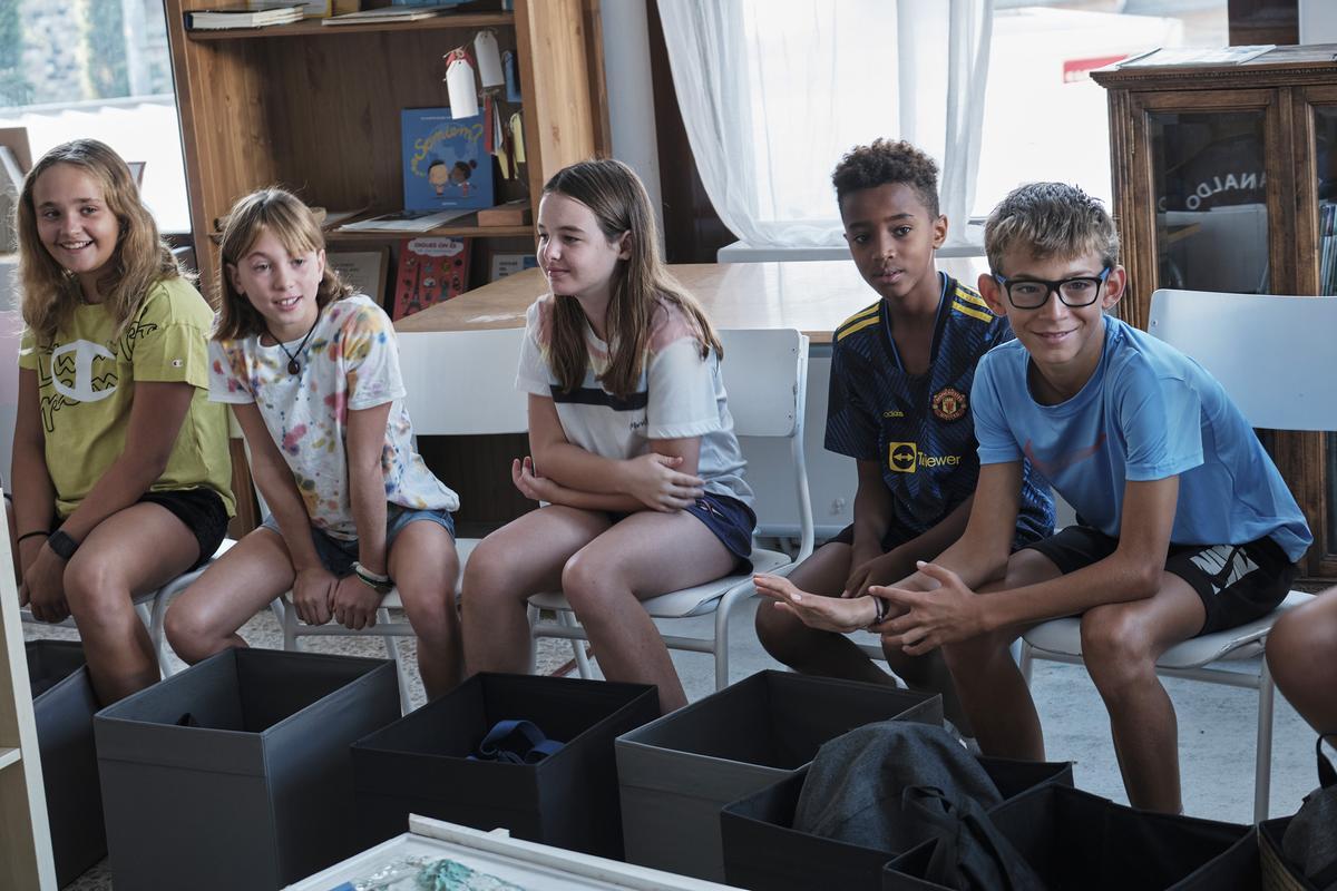 Vuelta al cole en el Institut Escola Josep Maria Xandri, en Sant Pere de Torelló (Barcelona).