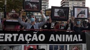 Protestas en Lisboa por el inicio de la temporada taurina