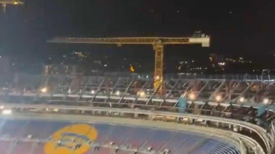 La tercera gradería del Camp nou ya está en marcha