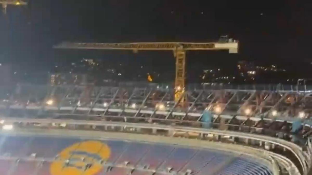 La tercera gradería del Camp nou ya está en marcha
