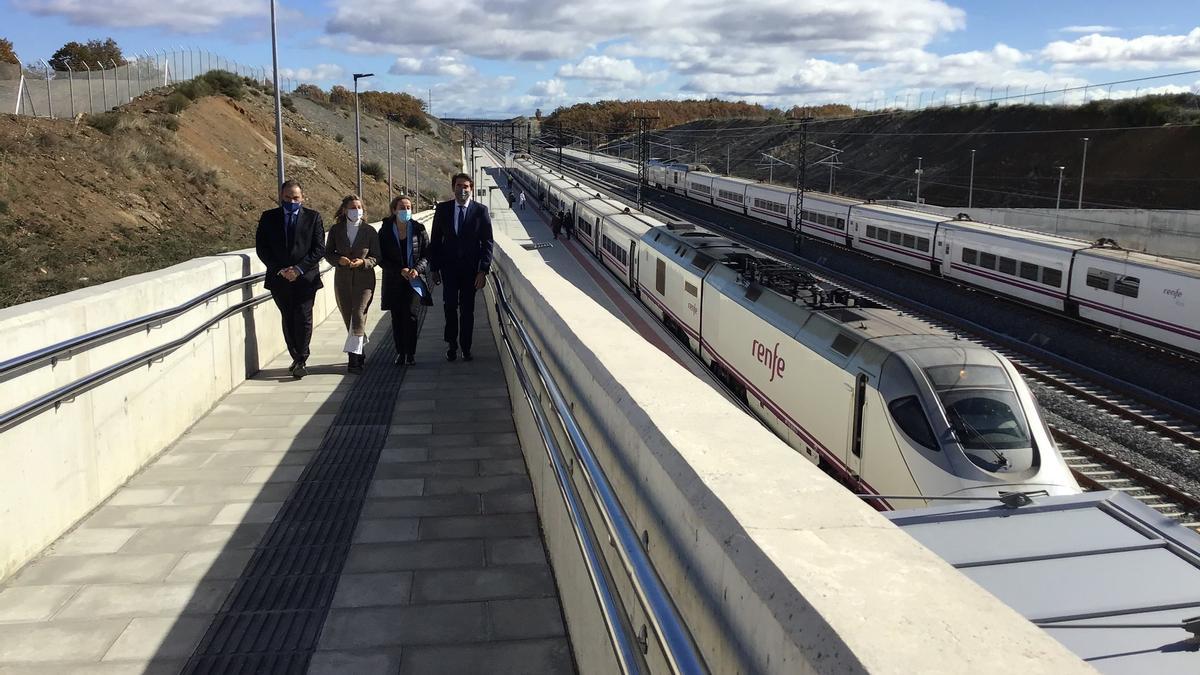 Inauguración del AVE entre Zamora y Otero de Sanabria.