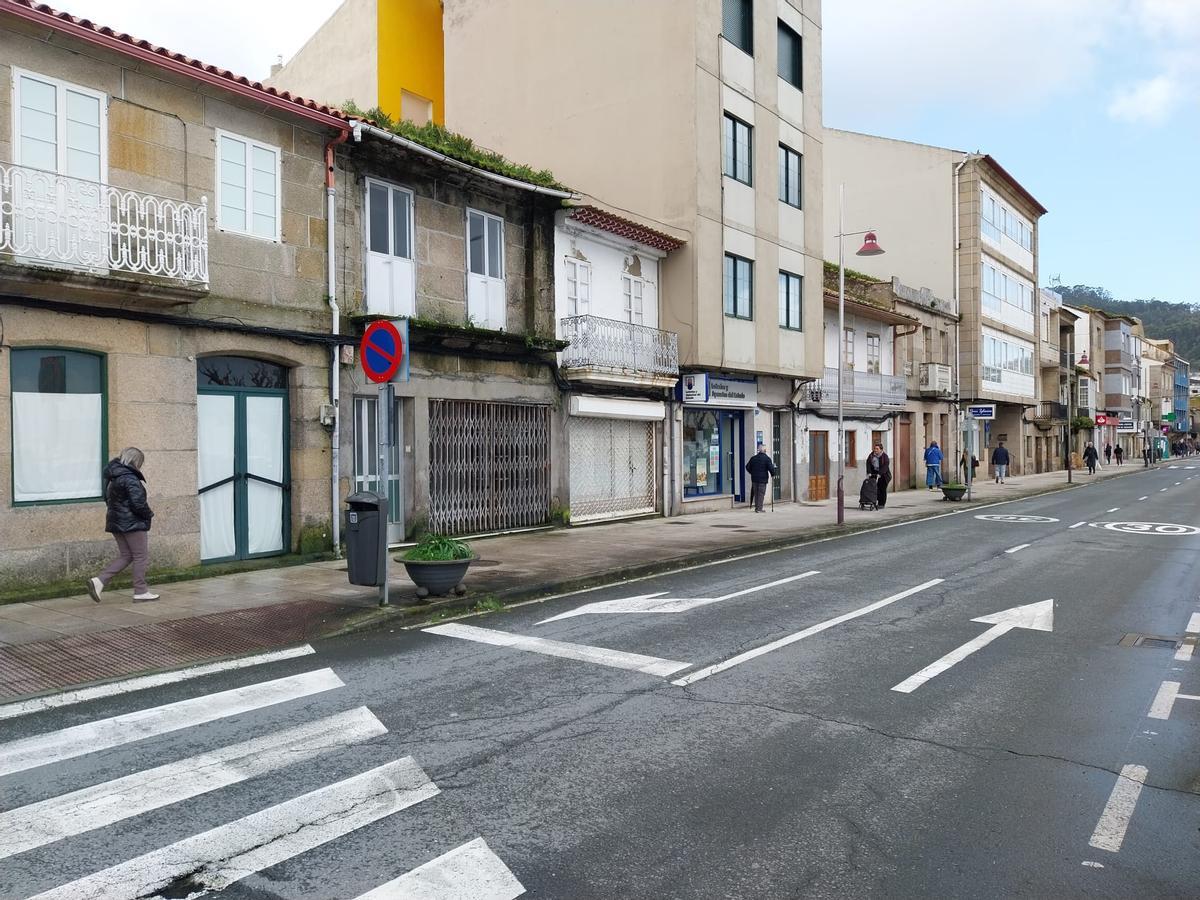 Inmuebles afectados por el plan especial de protección que desarrolla el concello en Montero Ríos.