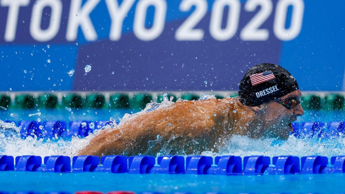 Una imagen de Dressel en los Juegos de Tokio 2020.