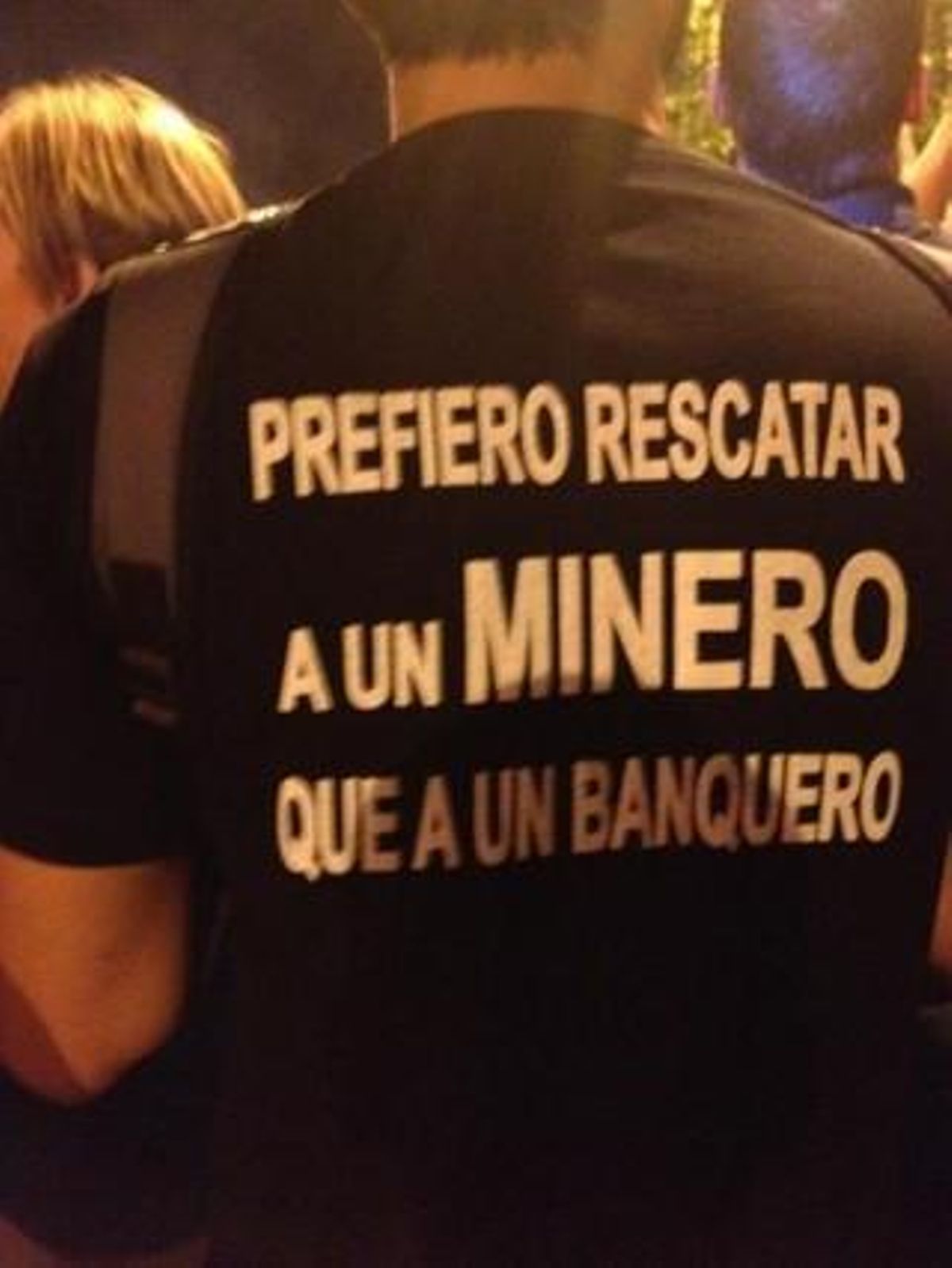 Samarreta amb un missatge reivindicatiu.