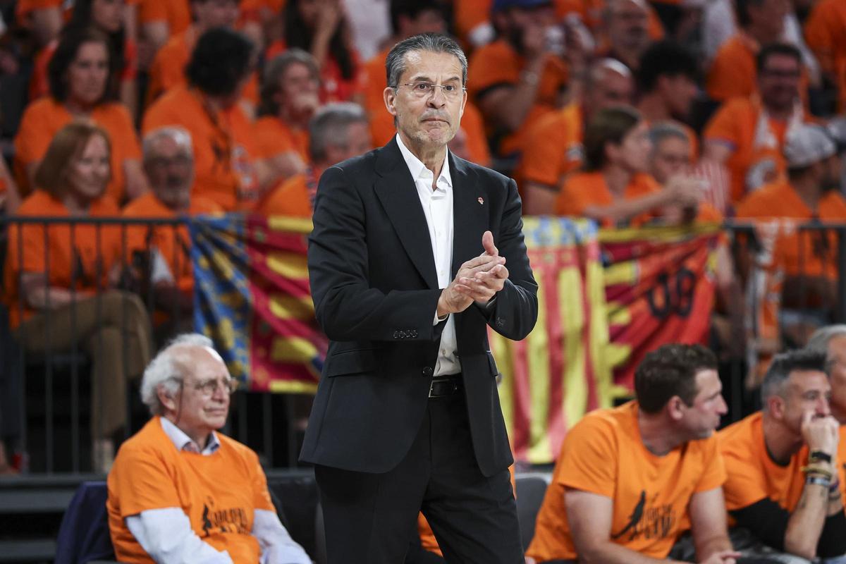 Pedro Martínez en el partido ante Panathinaikos