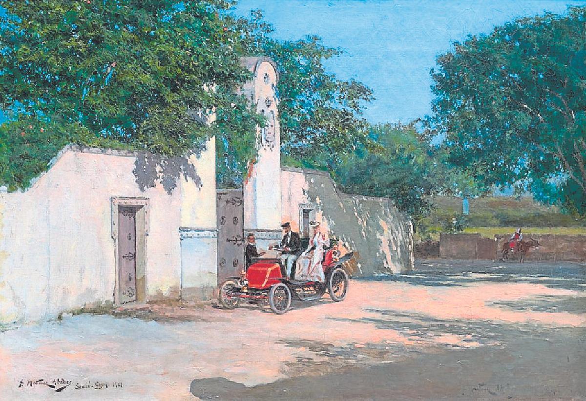 El cuadro "Domingo en Somió".