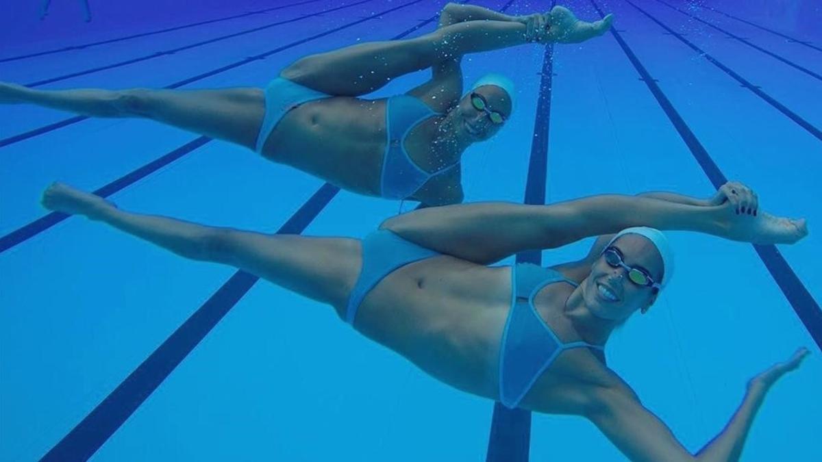 Ona Carbonell y Gemma Mengual, en el entrenamiento de este sábado en Río de Janeiro.
