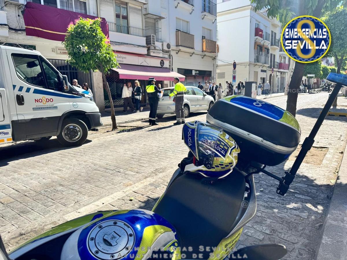 Motocicleta de la Policía Local.