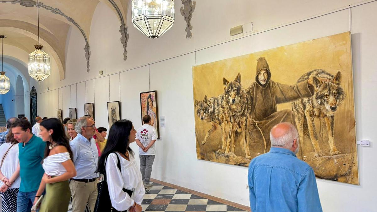 Imagen de la muestra colectiva que se expone en el Patio Barroco de la Diputación hasta el 12 de junio.