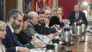 Archivo - La diputada del PP, Cayetana Álvarez de Toledo (2d), durante una reunión entre la Comisión de Venecia y la Comisión de Justicia, en el Congreso de los Diputados, a 8 de febrero de 2024, en Madrid (España).