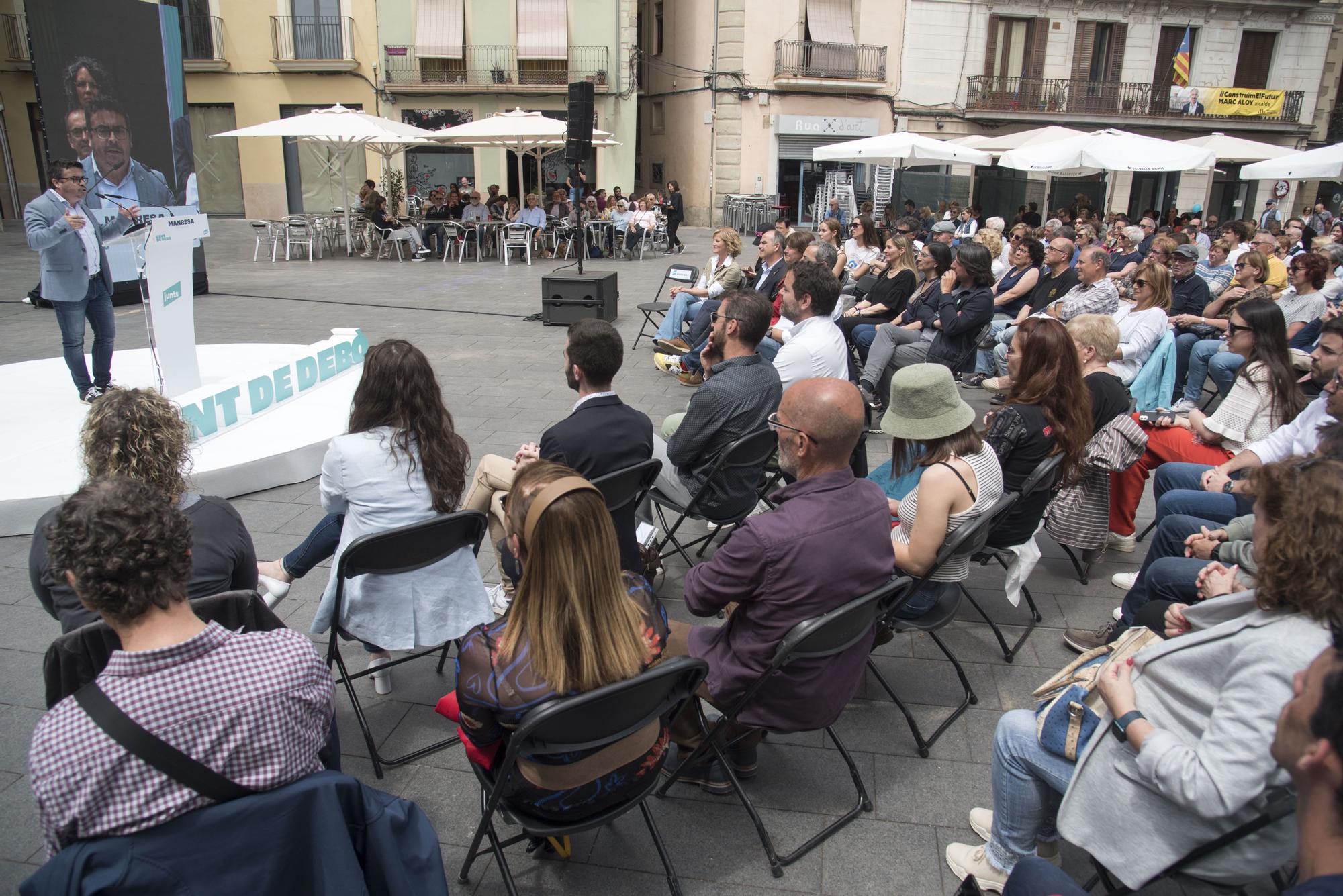 Acte central del candidat a l'alcaldia de Manresa de Junts, Ramon Bacardit