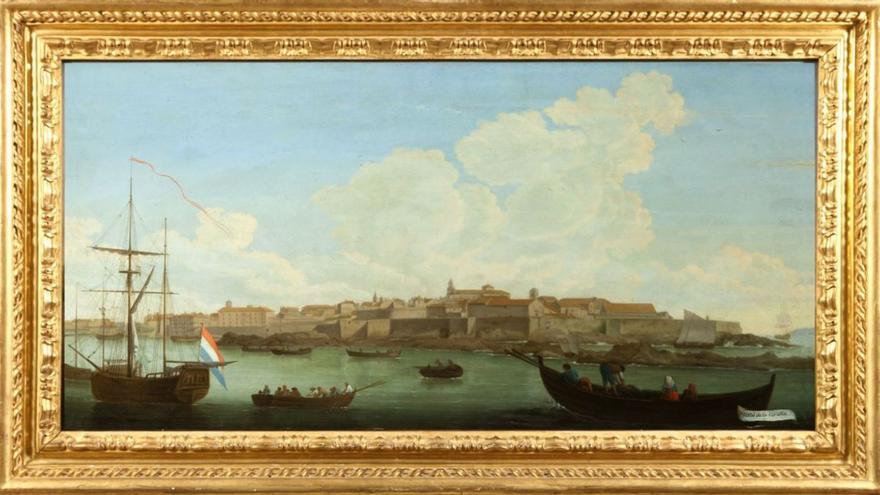 Imagen de A Coruña a finales del siglo XVIII, por el pintor Mariano Sánchez. | La Opinión