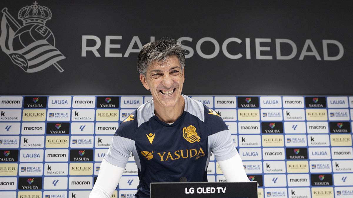 Imanol Alguacil es optimista ante la visita del Real Madrid