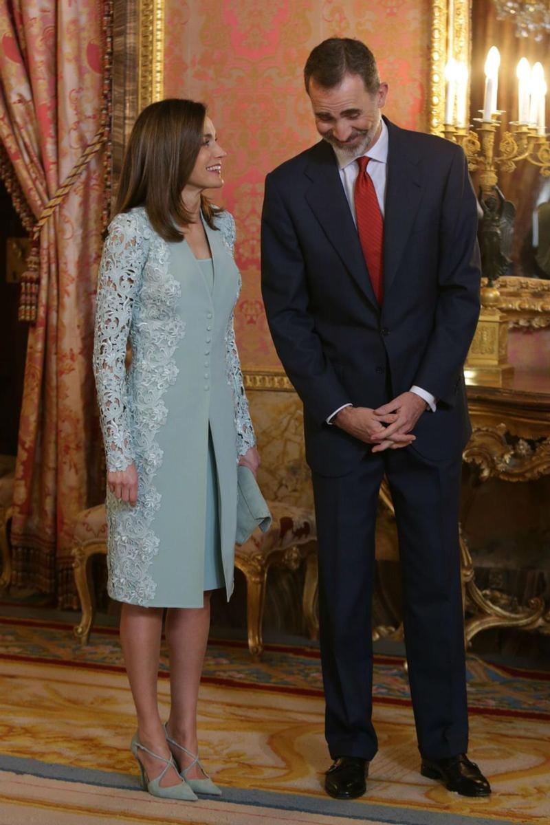 Don Felipe y Doña Letizia presiden el almuerzo en honor del premio Miguel de Cervantes