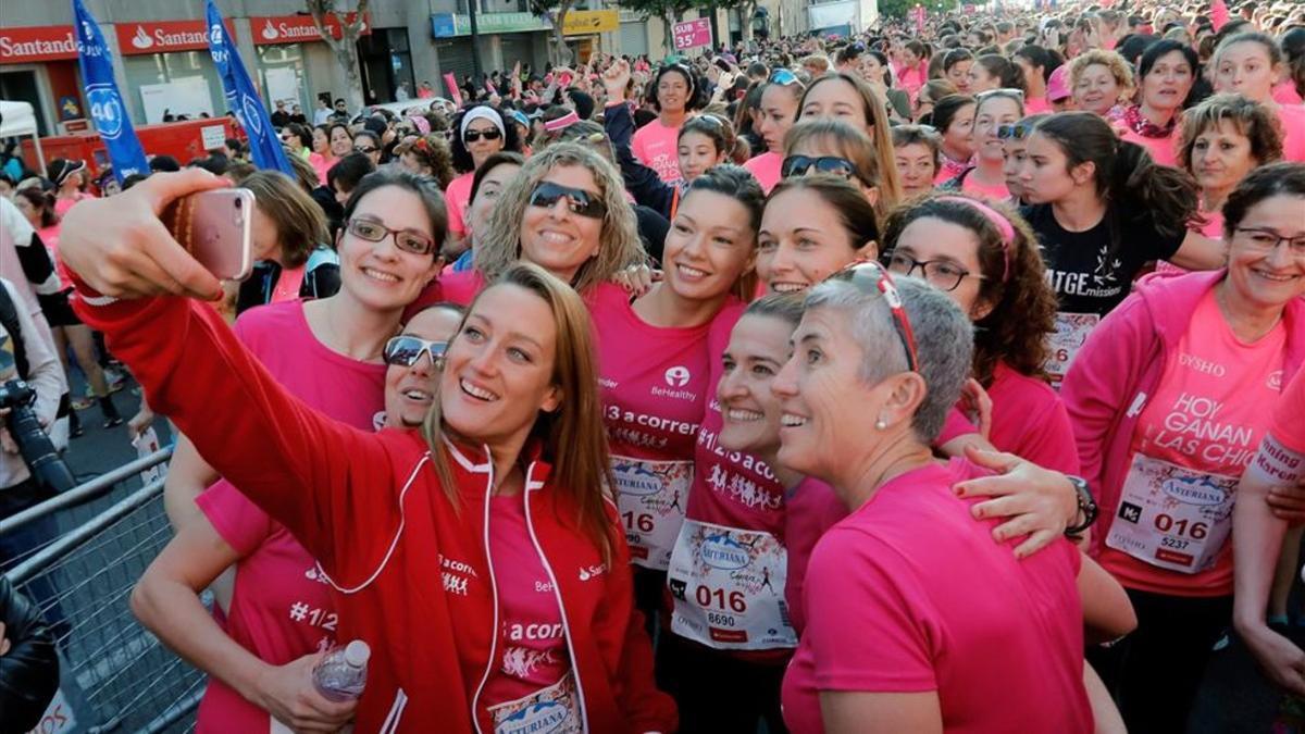 Mireia fue la gran estrella en la Carrera de la Mujer