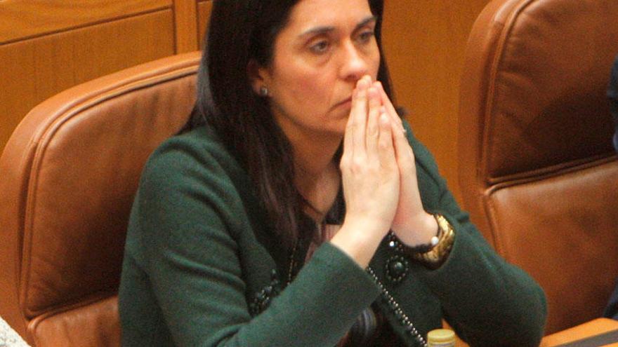Paula Prado durante su etapa como diputada en el Parlamento de Galicia.