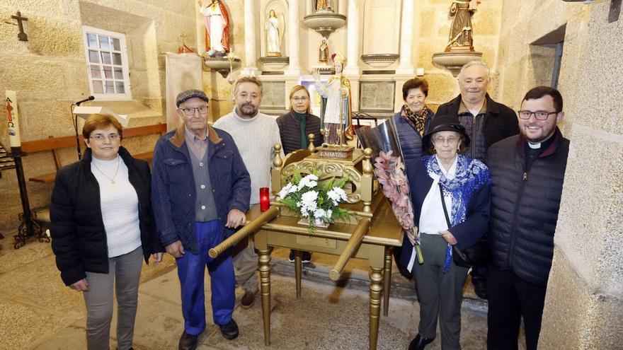 Prado promueve la reconstrucción de la capilla de San Martiño, destruida en el siglo XIX