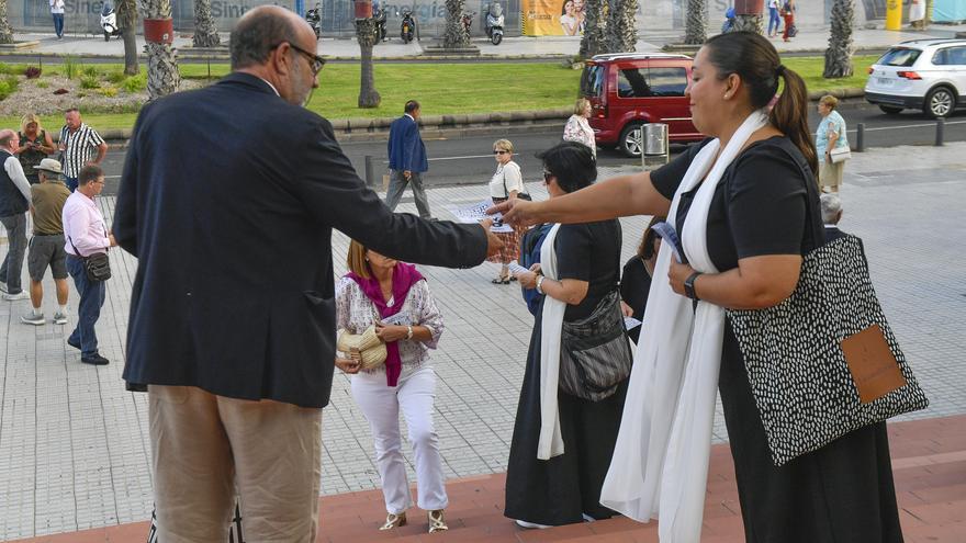 Protesta del Coro de la Orquesta Filarmónica de Gran Canaria