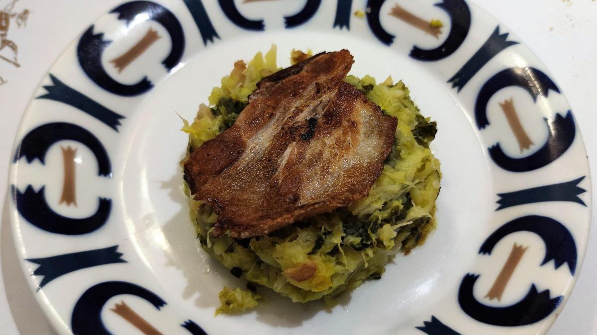 El 'trintxat' de Restaurant Sporting.