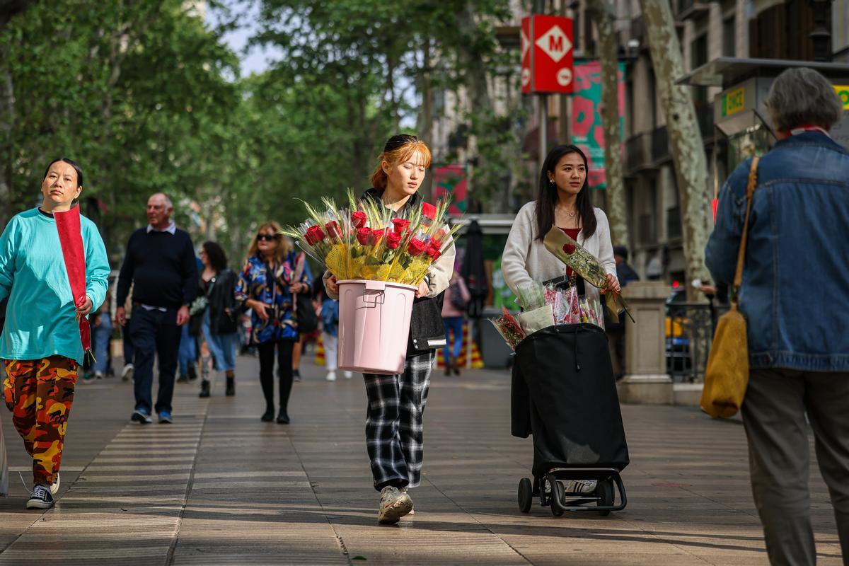 Sant Jordi de récord en Barcelona