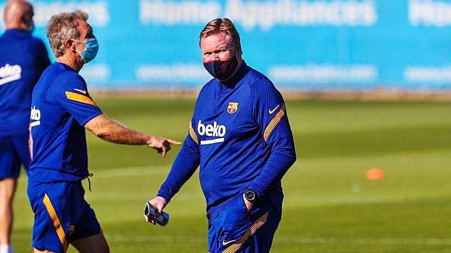 Ronald Koeman es va estrenar ahir al camp d&#039;entrenament